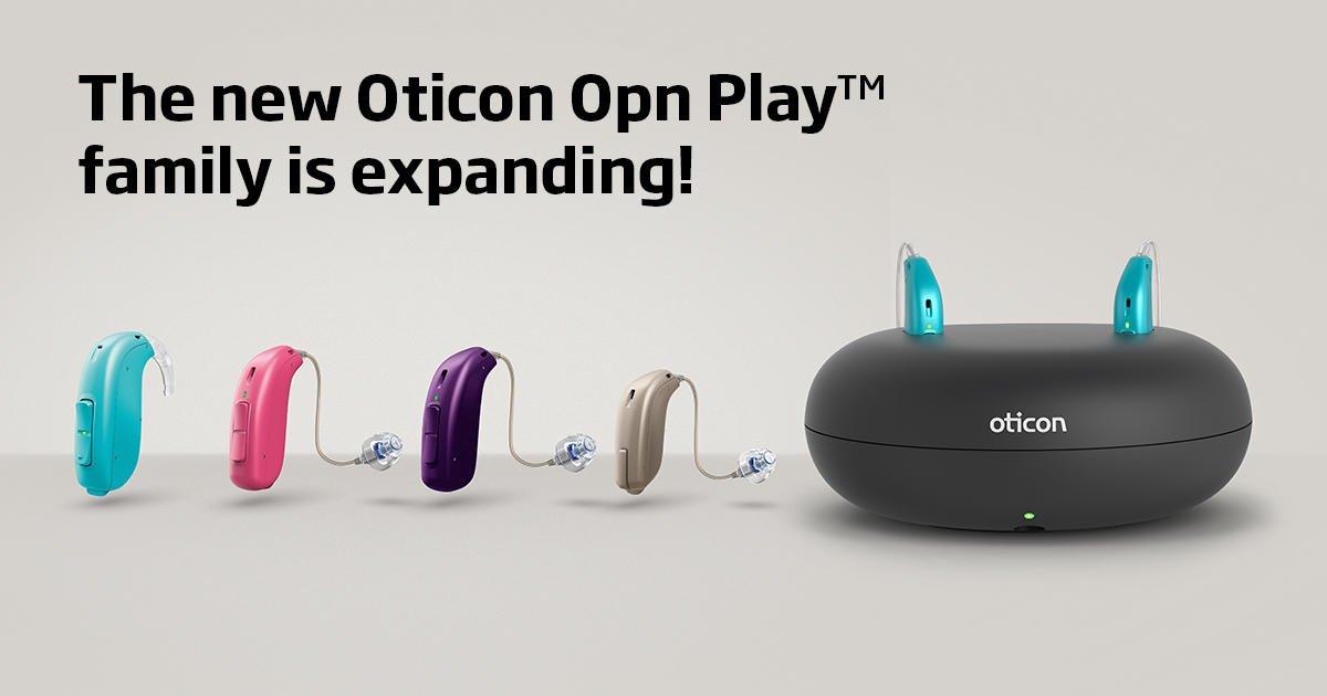 Die OPN Play Hörgeräte von Oticon und ihr Ladegerät